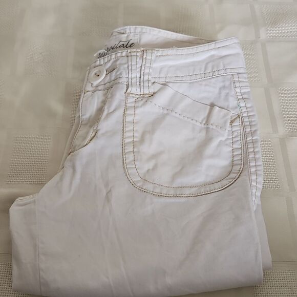 Aeropostale Cotton Capri Pants White 00 - Picture 16 of 16